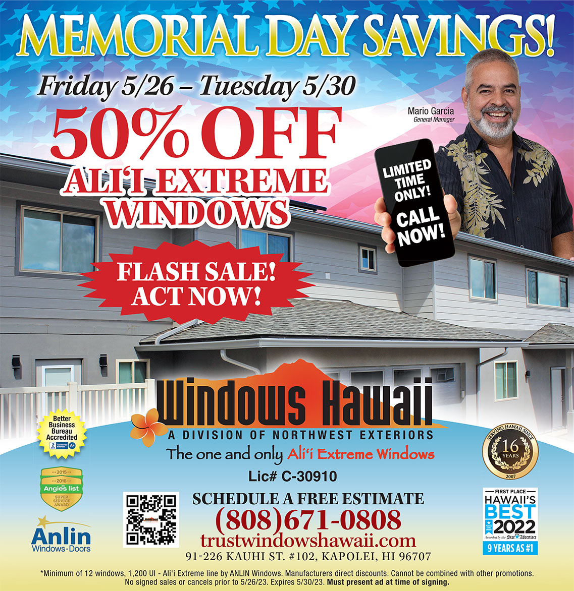 Holiday Offers Windows Hawaii